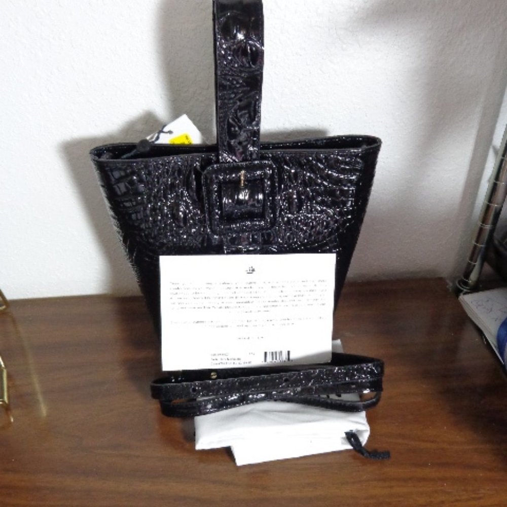 NEW Brahmin Black Faith 3 in 1 Crossbody Shoulder Bag Melbourne Leather EXACT - Picture 1 of 15